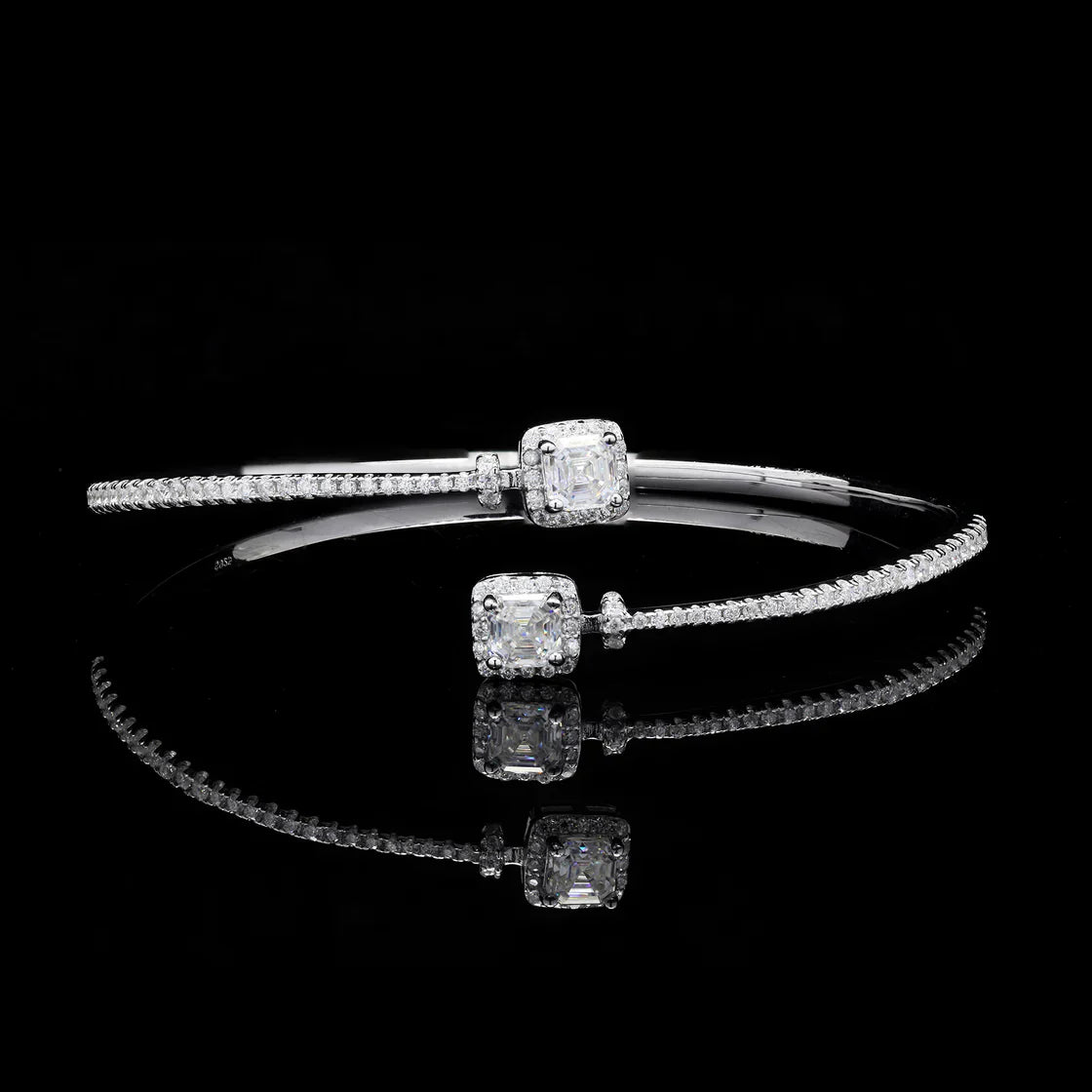 Cushion Cut Moissanite Bracelet