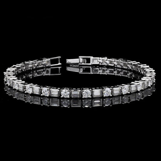 2 Stone Moissanite Bracelet