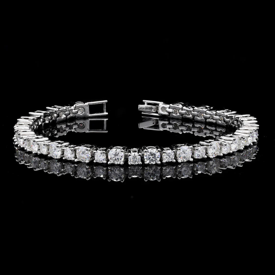 Big Small Tennis Moissanite Bracelet