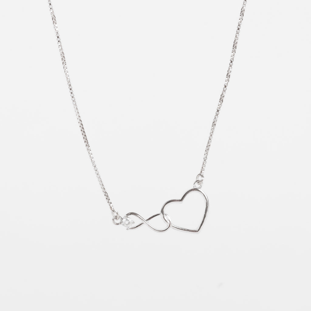 Infinity Heart Loop Pendant