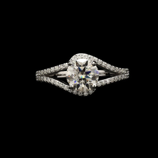 Solitaire Moissanite Ring