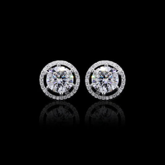 Enchanted Gleam Moissanite Earrings