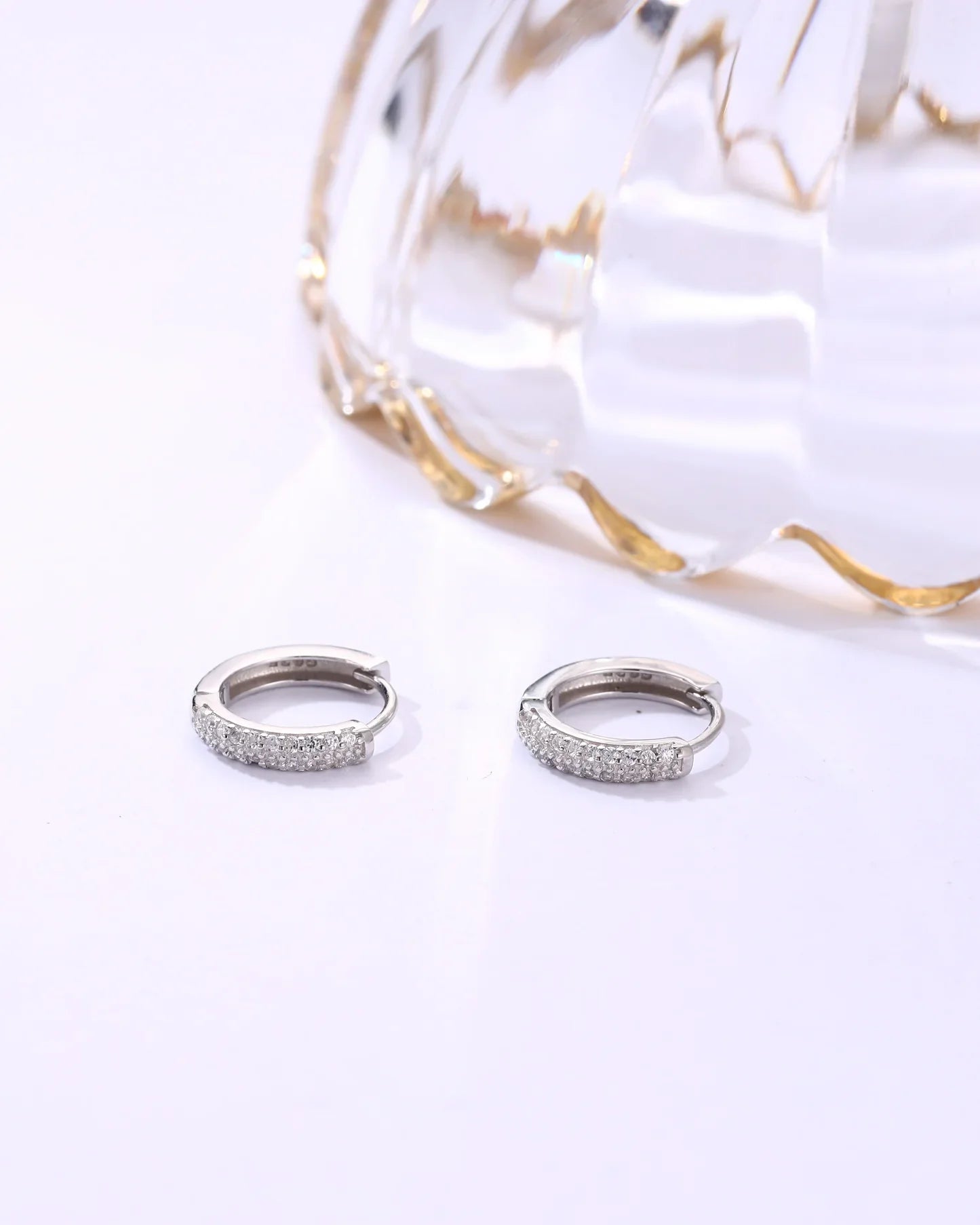 Iced Hoop Earrings