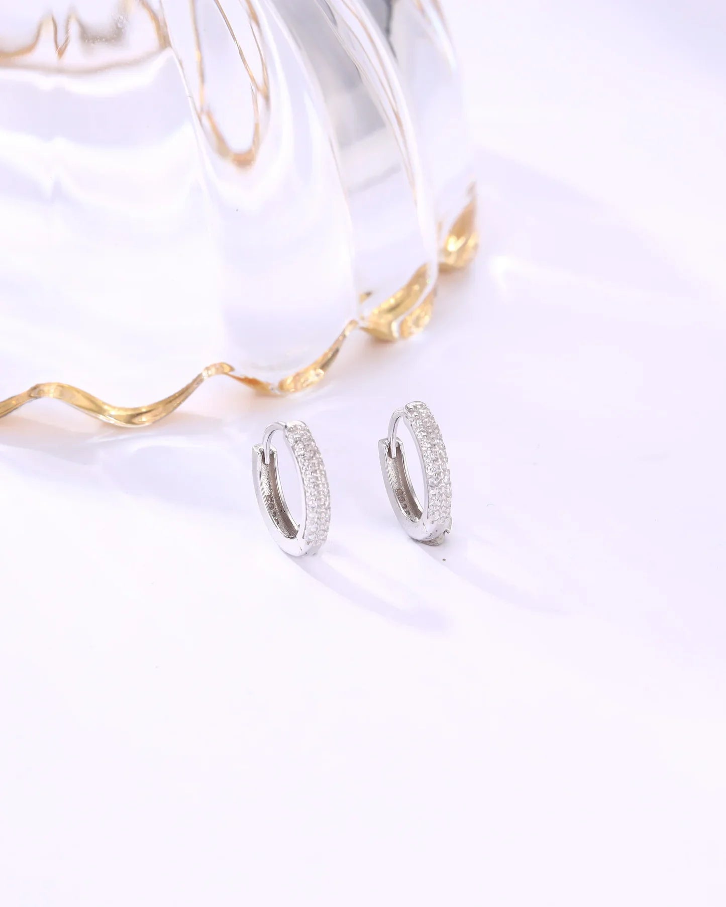 Iced Hoop Earrings