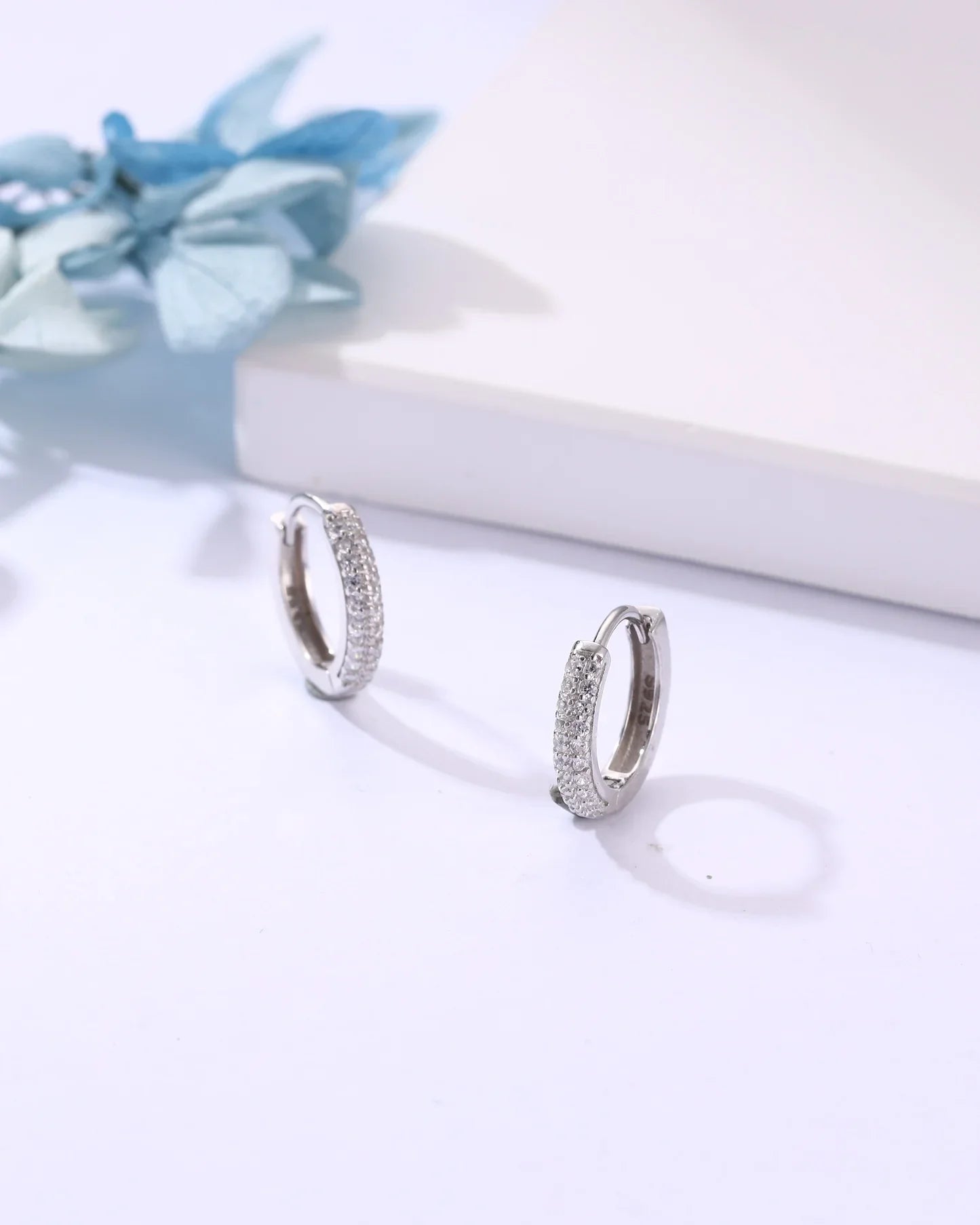 Iced Hoop Earrings