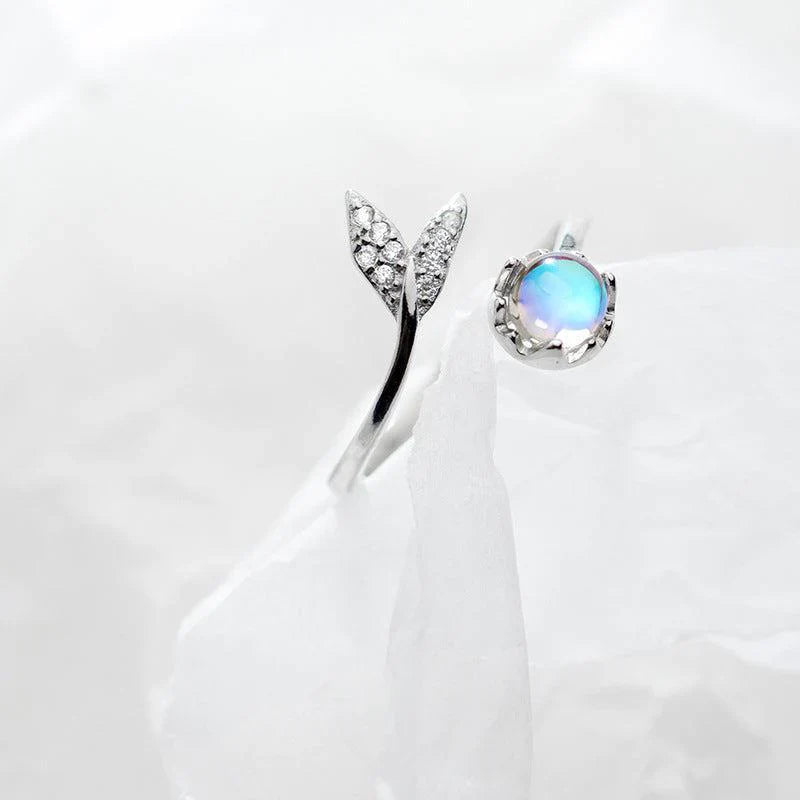 Dolphin Moonstone Ring