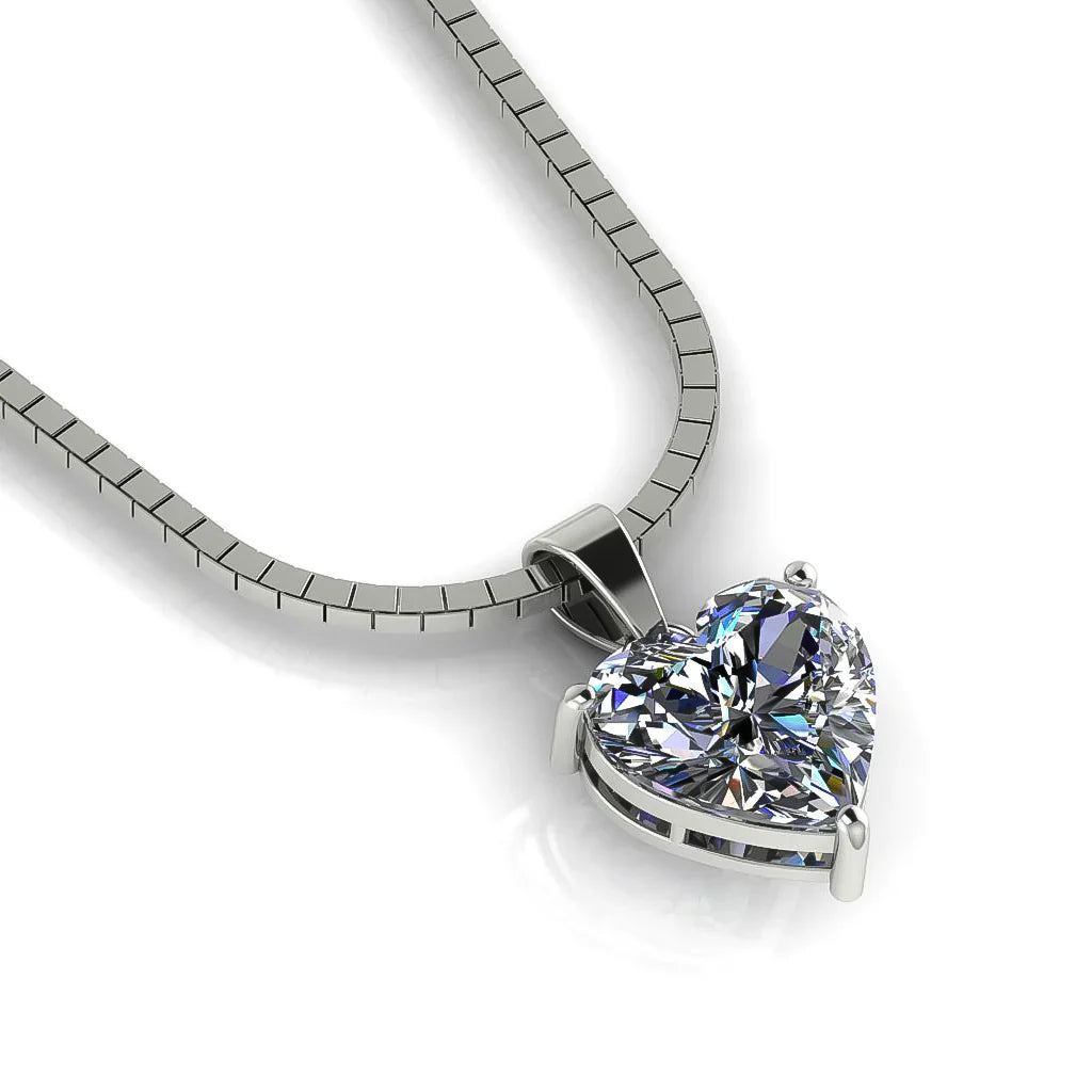 Heart Shape Solitaire Pendant