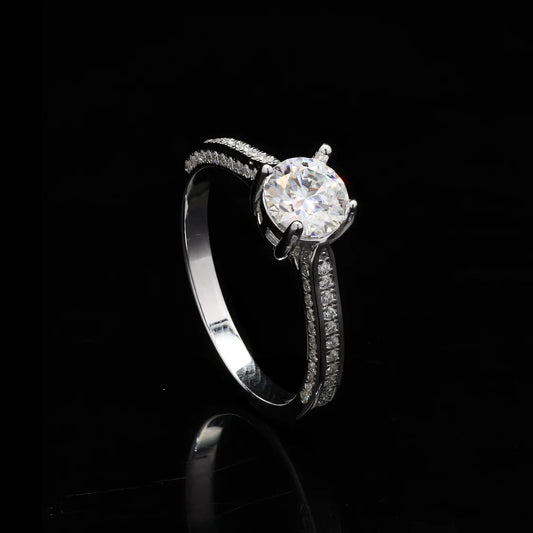 Solitaire Moissanite Ring